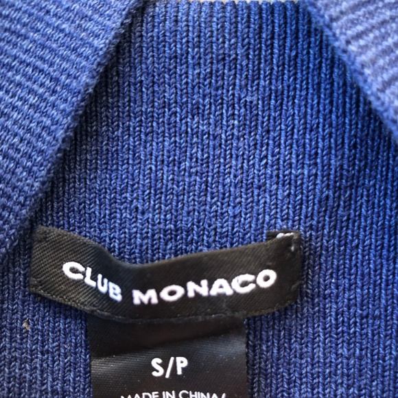 Club Monaco Frooti Sweater Jumpsuit Navy Blue - Picture 4 of 6